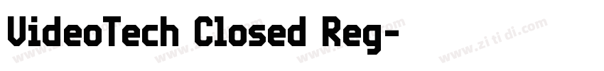 VideoTech Closed Reg字体转换